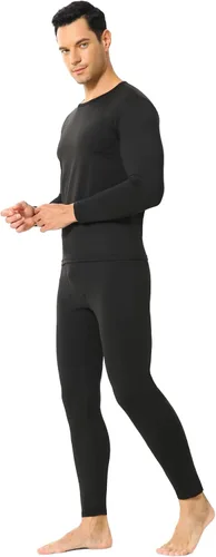 Vista 2 de ViCherub Thermal Underwear for Men Fleece Lined Long Johns Thermals Top and Bottom Set Base Layer for Cold Weather