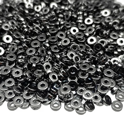 Vista 9 de 1200 cuentas espaciadoras de disco plano de 0.236 pulgadas redondas CCB Rondelle cuentas espaciadoras para pulseras, collares, joyas, manualidades