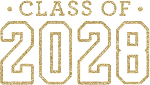 Vista 13 de Class of 2028 Iron On Decal, Senior Class Shirt Patch, Heat Transfer, HTV Graphic Tshirt Sticker, DIY Crafts, Pick Size Color, Iron-On Almost Black