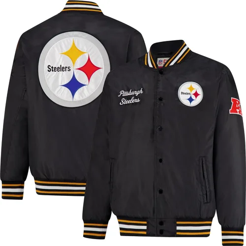 Vista 8 de Ultra Game Chaqueta de satén oficial de la NFL Supreme Heritage para hombre