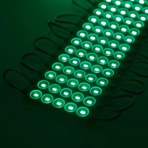 Vista 5 de Q QINGCHEN 200 tiras de módulos LED de color blanco cálido DC24V de 1.2 W, luz trasera decorativa impermeable para letreros de letras publicitarias