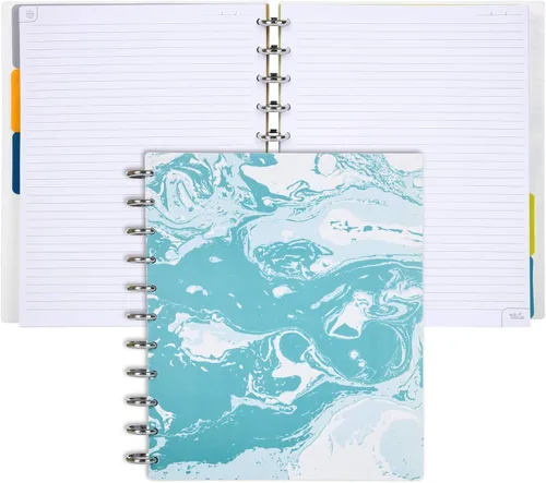Vista 133 de Talia - Cuadernos de notas con tapas, planificador, personalizables, (Rosa de los 90, Junior (5.5 pulgadas x 8.5 pulgadas))
