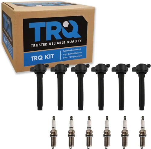 Vista 82 de TRQ Kit de bobina de encendido y bujía Iridium 12 piezas compatible con Ford Explorer 2020-2021 Police Interceptor Utility Lincoln Aviator con V6