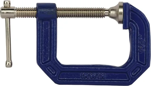 Vista 2 de IRWIN Tools 2025101 - Abrazadera en C QUICK GRIP, de 1 1/2 pulgadas, profundidad de garganta de 1 1/2 pulgadas