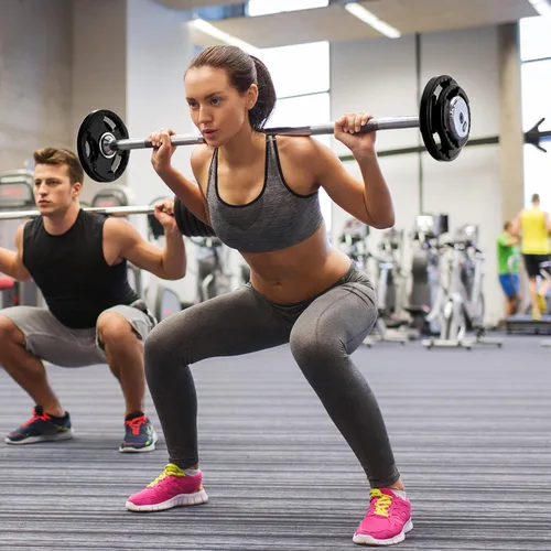 Vista 22 de RitFit Weight Plates for Barbell, 2-Inch Olympic Rubber Grip Plates for Weightlifting and Strength Training in Home & Gym, Single, Pair and Sets