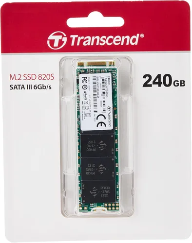 Vista 2 de Transcend TS240GMTS820S 240GB M.2 SATA III 6GB/S SSD 3D TLC Flash 3.150 in