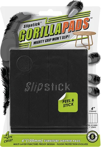 Vista 9 de Slipstick GorillaPads CB147 Almohadillas Antideslizantes para Muebles/Pies de Agarre (Juego de 16) Protectores de Piso de Goma Autoadhesivos, 1