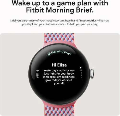 Vista 7 de Reloj inteligente Google Pixel Watch 3 (41mm) Modelo 2024 - Reloj inteligente Android, seguimiento de frecuencia cardíaca, Fitbit para correr