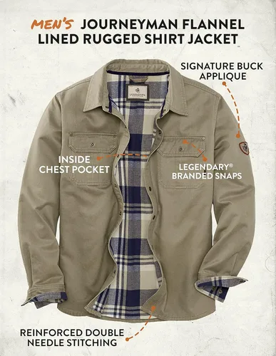 Vista 4 de Legendary Whitetails Mens Journeyman Shirt Jacket