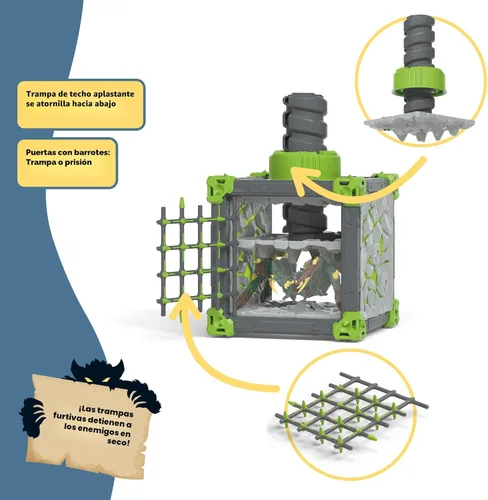 Vista 2 de schleich Eldrador Creatures - Juego de 28 piezas BattleCave Stone Smasher para niños y niñas, niños a partir de 7 años 42734