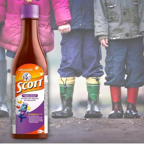 Vista 3 de DECA EXPERTS Emulsión de Scott Aceite de hígado de bacalao sabor Frutas Tropicales Pack de 2 de 6.1 fl oz - 6.1 fl oz - con vitamina A y Calcio