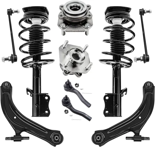 Vista 9 de Detroit Axle - Kit de cubos de rodamiento de rueda delantera de 6 piezas para Dodge Dart 2013-2016, Chrysler 200 2015-2017, 2 cojinetes de rueda
