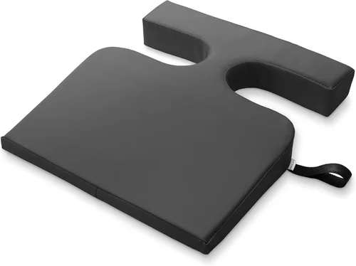 Saloniture Cojín cómodo para mujer, mesa de masaje, almohada con cuña en T, color negro
