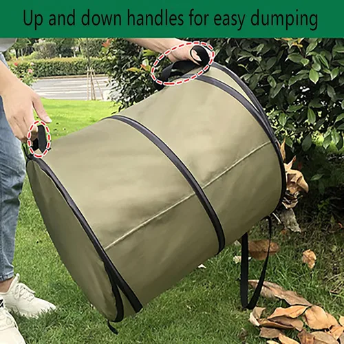 Vista 7 de Camping Trash Can, Pop-Up Trash Can/Recycle Bin, Car Garbage Can,Reusable Outdoor Trash Garden Yard Trash Bag Foldable Camping Recycling Bin