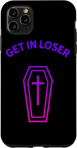 Vista 13 de Pastel Goth Aesthetic Black Gradient Coffin Get in Loser Emo Case for iPhone 17