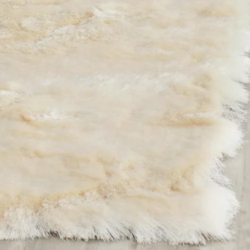 Vista 5 de Safavieh Colección Paris Shag, alfombra de poliéster, Polipropileno, Ivory
