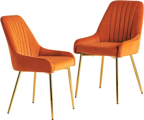 Vista 12 de Sillas de comedor de terciopelo, sillas de terciopelo, silla de cocina, silla de comedor, sillas de comedor, silla de comedor, con patas de metal