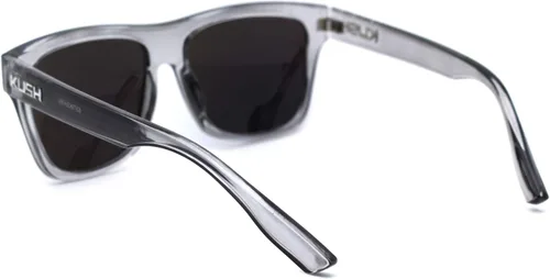 Vista 4 de Gafas de sol deportivas rectangulares para hombre con borde de cuerno Kush color espejo