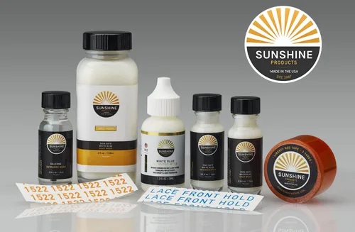 Vista 6 de Sunshine Cinta Adhesivo de silicona de sujeción extendida para peluca Aplicador de cepillo 4 onzas 3-4 semanas de espera