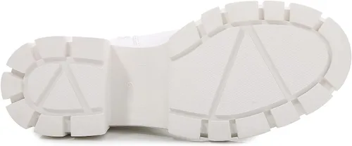 Vista 4 de mm Botas Chelsea con plataforma gruesa de piel sintética para mujer, botines con cremallera