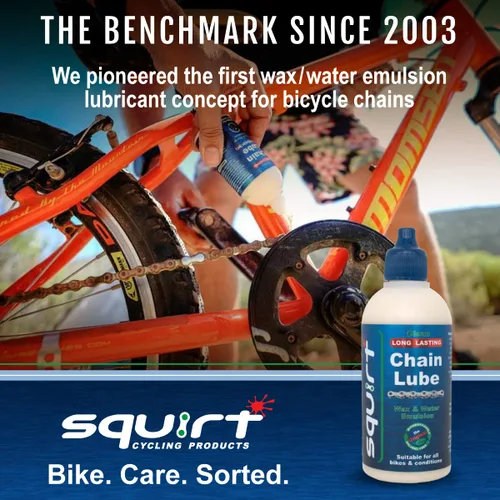 Vista 7 de Squirt Lubricante para Cadena de Bicicletas 120 ml – Lubricante de Larga Duración para Todas las Cadenas de Bicicletas – Lubricante para Cadena