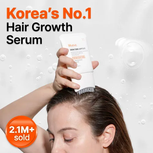 Vista 2 de lilyeve GROWTURN - Suero de crecimiento del cabello con cepillo integrado, exosomas derivados de hojas de corazón para revitalizar el cabello
