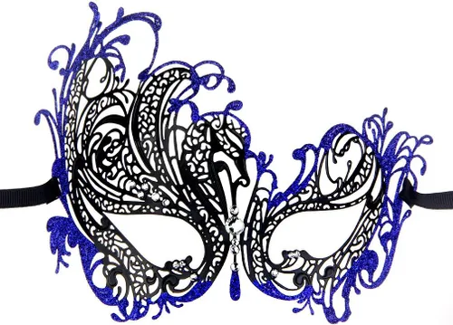 Vista 4 de IETANG - Antifaces venecianos para parejas, baile de máscaras, accesorios de disfraz o fiesta, 1par