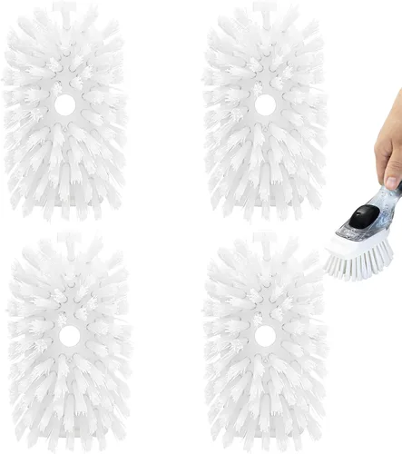 Vista 9 de Recarga de cepillo de platos, paquete de 4 cabezas de repuesto para cepillo de platos OXO, recarga de dispensador de cepillo se ajusta al mango