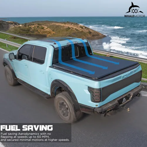 Vista 6 de Cubierta para caja de camioneta compatible con Chevy Silverado y GMC Sierra 1500 2007-2024, caja de 5.8 pies (no es para caja CarbonPro)
