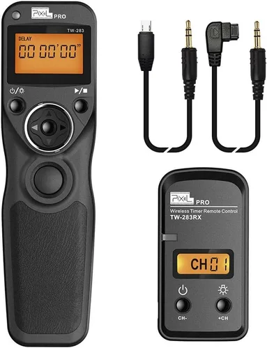 Vista 16 de Pixel TW-283 DC0 control remoto inalámbrico de liberación de obturador de cámara compatible con cámaras Nikon D800 D810 D850 D700 D500 D300