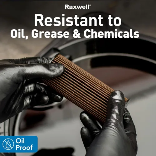 Vista 4 de Raxwell Disposable Nitrile Gloves - Food Grade Kitchen & Cooking Gloves - Heavy Duty Puncture Resistant