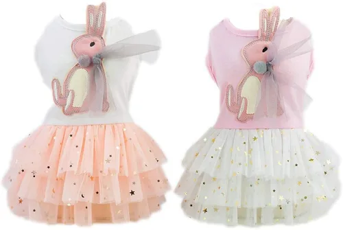Vestido de perro arnés para niña, ropa Yorkie para perros pequeños, vestidos para cachorros y niñas, vestido tutú pequeño