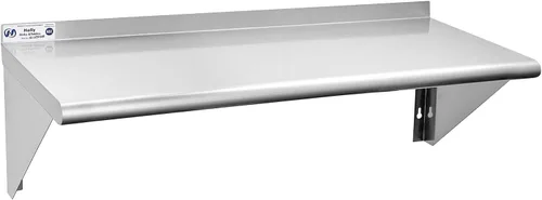 Vista 23 de Estante de acero inoxidable Hally 12 x 60