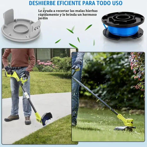 Vista 5 de AC14RL3A - Carrete para recortadora de malezas Ryobi Weed Wacker, línea de recortadora de cuerda de 11 pies y 0.065 pulgadas para Ryobi Weed Eater