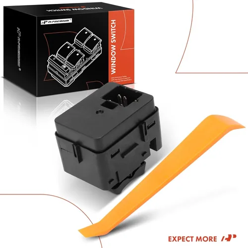 Vista 8 de A-Premium Interruptor de elevalunas eléctrico principal del lado del conductor delantero compatible con Saturn Ion 2003 2004 2005 2006 2007, solo