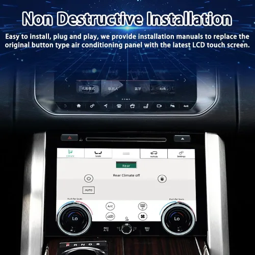 Vista 6 de Para 2013 2014 2015 2016 2017 Land Rover Range Rover Vogue HSE L405 AC Panel Actualización Control de clima Pantalla táctil Aire Acondicionado HVAC