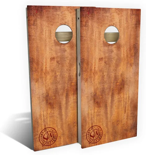 Vista 10 de Slick Woody's Tablas de Cornhole de Grado Profesional - Juego de Lanzamiento de Agujero de Maíz de Madera Maciza de 4' x 2' Reglamentario con Veta