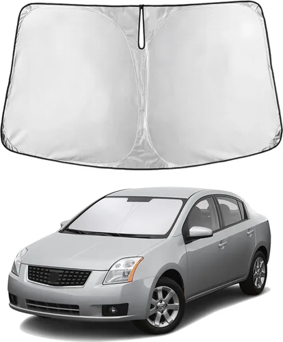 Vista 112 de EcoNour - Parasol plegable para parabrisas de Toyota Tacoma 2016-2025 2026, accesorios para camioneta de 2 puertas y 4 puertas, protector de visera
