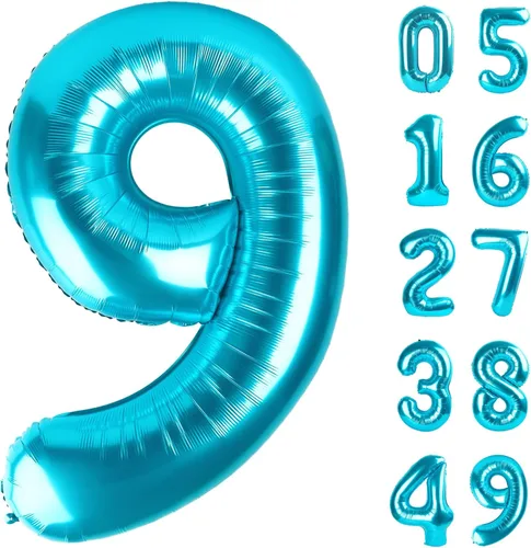 Vista 262 de Globos con números con estampado de vaca, globos de 40 pulgadas del número 0-9 (cero-nueve), globo de vaca para suministros de fiesta de cumpleaños