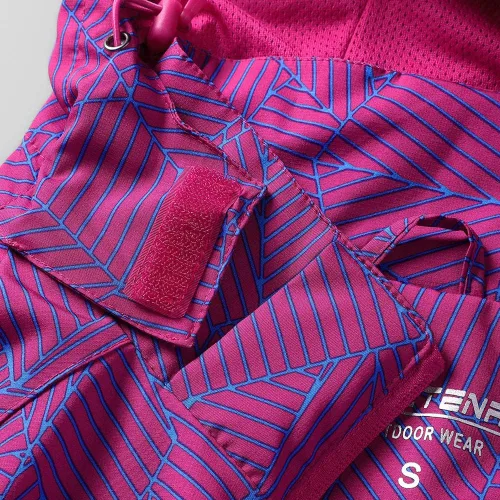 Vista 8 de Chubasquero impermeable para mujer con capucha ligero cortavientos para senderismo