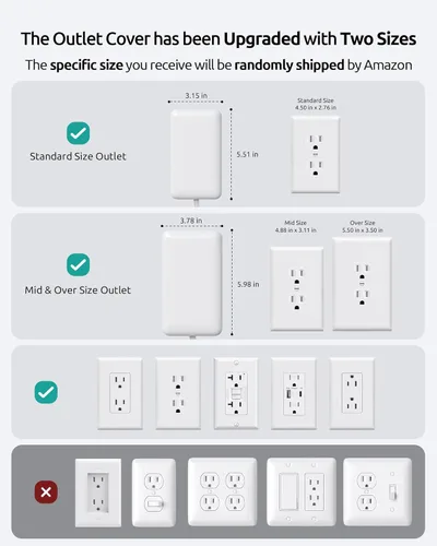 Vista 4 de Cable de extensión con cubierta de toma corta de 3 pies, NUTICT tira de alimentación de enchufe plano con 8 tomas y 3 puertos USB-C y 1 puerto