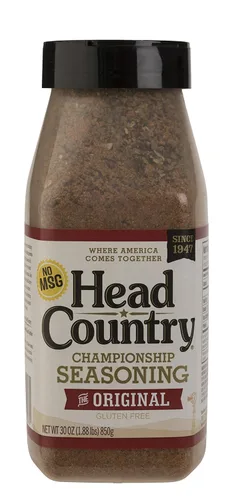 Vista 15 de Head Country Bar-B-Q Championship Seasoning, Original Condimento para Barbacoa Sin Gluten, Sin MSG Mezcla de Especias Secas Audaz y Herbácea