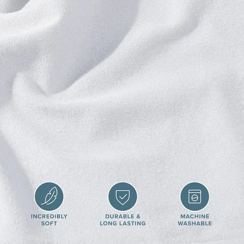 Vista 4 de Bare Home Sábana bajera ajustable de franela 100% algodón, aterciopelada suave y pesada, franela de doble cepillado, bolsillo profundo