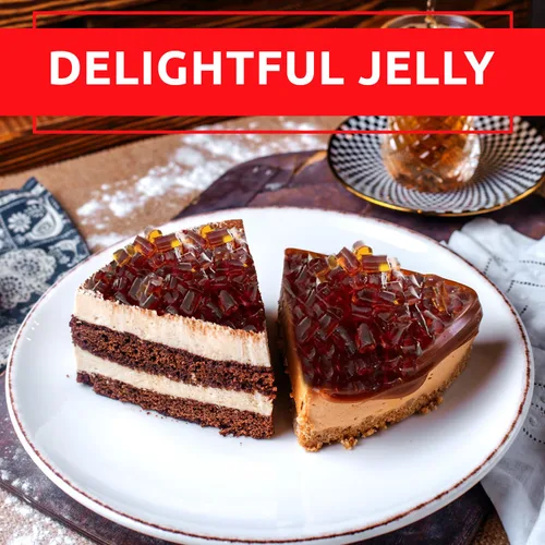 Vista 6 de Fanale Coco Jelly Topping nata de coco para té de burbujas 14.11 oz Jalea de azúcar morena para té Boba, batidos, granizados, postres 14.11 oz