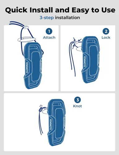 Vista 5 de KEMIMOTO Defensas de Barco Parachoques de Barco para Atraque Defensas Parachoques de Barco Mejoradas, Apto para Lancha Bass, Jon Boat y Barco Pontón