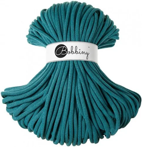 Vista 10 de Bobbiny - Cordón trenzado de macramé jumbo de 9 mm (color aloe), 108 yardas/330 pies