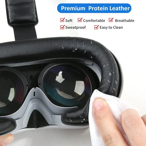 Vista 4 de VR Face Cushion Pad forPICO 4, VR Face Cover Replacement Cushion Head Back Pad Head Strap Padding for Pico 4 Headset, Interface Bracket Set VR Pads