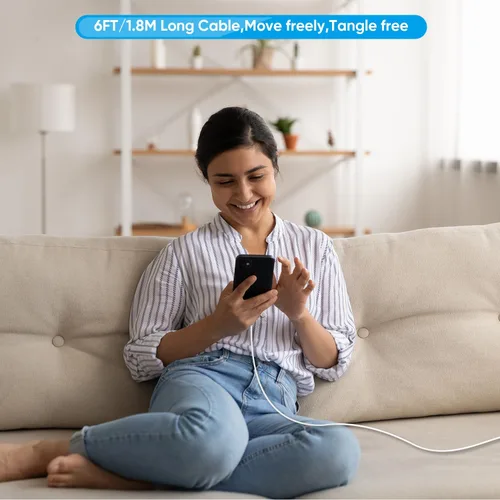 Vista 6 de Cargador rápido para iPhone, Cargador rápido para Phone 14 13 12 11 USB C de pared con 2 cables de carga rápida de 6 pies compatible con iPhone