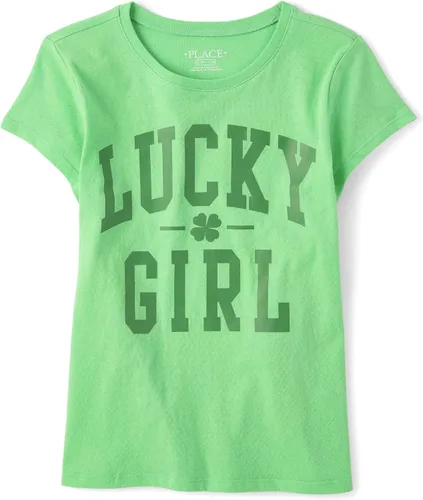 Vista 8 de The Children's Place Girls' Short Sleeve Graphic T-Shirt
