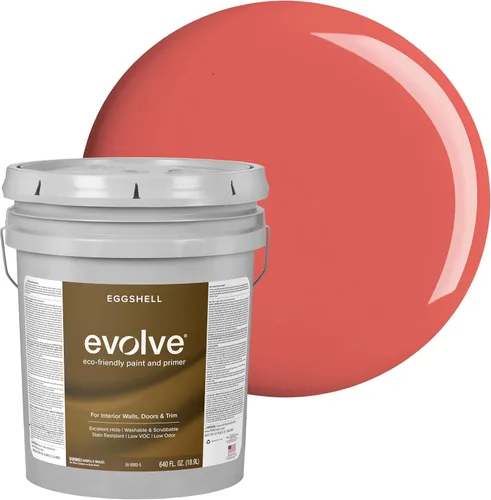 Vista 57 de EVOLVE Pintura e imprimación para interiores, cáscara de huevo (blanco alabastro), 1 galón, cobertura de una capa, excelente oculto, bajo contenido